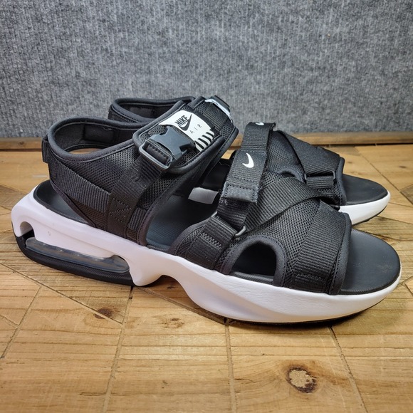 🔥Nike Air MAXMens 13 Sandals Black and White Ankle Strap Slip Ons DD9973-001‎